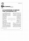 Research paper thumbnail of As Insuficiências do Tribunal Penal Internacional