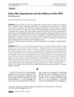 Research paper thumbnail of Libet-like Experiments and the Efficacy of the Will