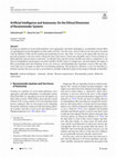 Research paper thumbnail of Artificial Intelligence and Autonomy: On the Ethical Dimension of Recommender Systems