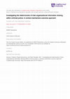 Research paper thumbnail of Investigating the determinants of inter-organizational information sharing within criminal justice: A context-mechanism-outcome approach