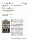 Research paper thumbnail of La terminologia basca en el segle XXI