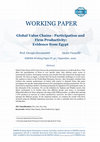 Research paper thumbnail of Global Value Chains’ Participation and Firm Productivity: Evidence from Egypt