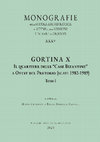 Research paper thumbnail of M.A. Rizzo, G. Montali (a cura di), Gortina X.1. Il quartiere delle "Case Bizantine" a Ovest del Pretorio (Scavi 1982-1989), Tomo I, Monografie della Scuola Archeologica di Atene e delle Missioni Italiane in Oriente, XXXV, Atene, 2023, ANTEPRIMA