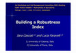 Research paper thumbnail of Building a Robustness Index