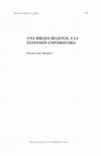 Research paper thumbnail of Una mirada regional a la extensión universitaria