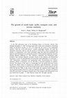 Research paper thumbnail of The growth of world trade: tariffs, transport costs, and income similarity