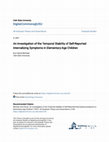 Research paper thumbnail of An Investigation of the Temporal Stability of Self-Reported Internalizing Symptoms in Elementary-Age Children