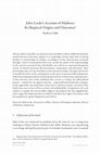 Research paper thumbnail of John Locke's Account of Madness: Its Skeptical Origins and Outcomes