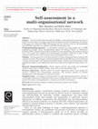 Research paper thumbnail of Self‐assessment in a multi‐organisational network