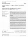 Research paper thumbnail of A realist evaluation of a regional Dementia Health Literacy Project