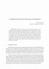 Research paper thumbnail of La pregunta de sus ojos, ¿es un secreto?