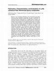 Research paper thumbnail of Fabrication, Characterization, and Evaluation of Luffa cylindrica Fiber Reinforced Epoxy Composites