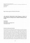 Research paper thumbnail of Aix Gracia, Francisco (2014) Flamenco y poder. Un estudio desde la sociología del arte. Madrid: Fundación SGAE, 555 pp