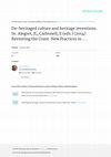 Research paper thumbnail of De-heritaged culture and heritage inventions