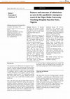 Research paper thumbnail of Pattern and outcome of admissions as seen in the paediatric emergency ward of the Niger Delta University Teaching Hospital Bayelsa State, Nigeria