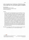 Research paper thumbnail of Anti-corruption Law: Exploring a Global Emerging Norm under the UN Convention Against Corruption