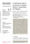 Research paper thumbnail of A mathematical model of the dynamics of lymphatic filariasis in Caraga Region, the Philippines