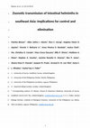 Research paper thumbnail of Zoonotic transmission of intestinal helminths in southeast Asia: Implications for control and elimination