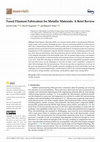 Research paper thumbnail of Fused Filament Fabrication for Metallic Materials: A Brief Review