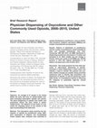 Research paper thumbnail of Physician Dispensing of Oxycodone and Other Commonly Used Opioids, 2000–2015, United States