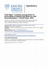 Research paper thumbnail of Vital signs: variation among States in prescribing of opioid pain relievers and benzodiazepines - United States, 2012