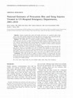 Research paper thumbnail of National Estimates of Noncanine Bite and Sting Injuries Treated in US Hospital Emergency Departments, 2001–2010