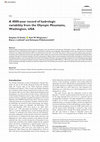 Research paper thumbnail of A 4000-year record of hydrologic variability from the Olympic Mountains, Washington, USA