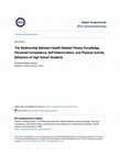 Research paper thumbnail of Relationships Between Health-Related Fitness Knowledge, Perceived Competence, Self-Determination, and Physical Activity Behaviors of High School Students