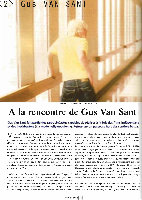 Research paper thumbnail of A la recontre de Gus Van Sant