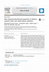 Research paper thumbnail of Data characterizing flexural properties of Al/Al 2 O 3 syntactic foam core metal matrix sandwich