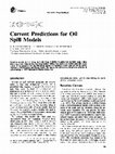 Research paper thumbnail of Current predictions for oil spill models