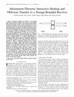 Research paper thumbnail of Information-Theoretic Interactive Hashing and Oblivious Transfer to a Storage-Bounded Receiver