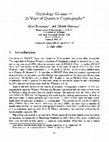 Research paper thumbnail of 25 Years of Quantum Cryptography