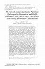 Research paper thumbnail of 50 Years of Achievements and Persistent Challenges for Biomedical and Health Informatics and John Mantas’ Educational and Nursing Informatics Contributions