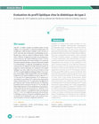 Research paper thumbnail of Evaluation du profil lipidique chez le diabétique de type 2 (à propos de 1057 patients suivis au cabinet de Médecine Interne à Settat, Maroc)