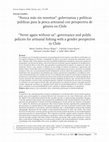 Research paper thumbnail of "Nunca más sin nosotras": gobernanza y políticas públicas para la pesca artesanal con perspectiva de género en Chile