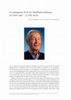 Research paper thumbnail of In memoriam Prof. Dr. Wolfhard Schlosser (21. Juni 1940 – 14. Juli 2022)