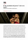 Research paper thumbnail of Il "re mondiale del porno" è davvero nudo?