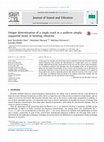 Research paper thumbnail of Unique determination of a single crack in a uniform simply supported beam in bending vibration