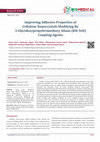 Research paper thumbnail of Improving Adhesive Properties of Cellulose Nanocrystals Modifying By 3-Glycidoxypropyltrimethoxy Silane (KH-560) Coupling Agents