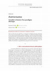 Research paper thumbnail of Extériorisation. Actualité et histoire d'un paradigme théorique / Esteriorizzazione. Attualità e storia di un paradigma teorico - Editoriale