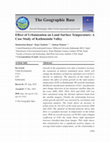 Research paper thumbnail of Effect of Urbanization on Land Surface Temperature: A Case Study of Kathmandu Valley