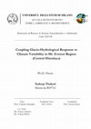 Research paper thumbnail of Coupling Glacio-Hydrological Response to Climate Variability in MT Everest Region in Central Himalaya