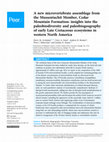 Research paper thumbnail of A new microvertebrate assemblage from the Mussentuchit Member, Cedar Mountain Formation: insights into the paleobiodiversity and paleobiogeography of early Late Cretaceous ecosystems in western North America