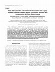 Research paper thumbnail of Fate of Escherichia coli O157 Cells Inoculated into Lightly Pickled Chinese Cabbage during Processing, Storage and Incubation in Artificial Gastric Juice