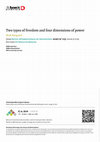 Research paper thumbnail of Two types of freedom and four dimensions of power