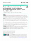 Research paper thumbnail of Trends in the consumption rates of benzodiazepines and benzodiazepine-related drugs in the health region of Lleida from 2002 to 2015