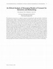 Research paper thumbnail of Abstract of "An Ethical Analysis of Emerging Models of Consent for Genomics and Biobanking