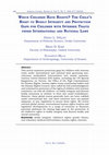 Research paper thumbnail of Which children have rights? The child’s right to bodily integrity and protection gaps for children with intersex traits under international and national laws