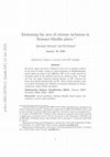 Research paper thumbnail of Estimating the area of extreme inclusions in Reissner–Mindlin plates